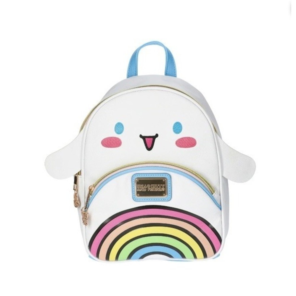 Sanrio Hello Kitty & Friends Cinnamoroll Rainbow Mini Backpack 10.5" White‎ NEW